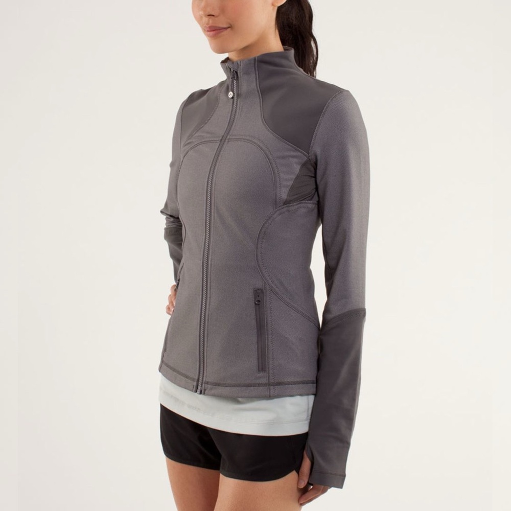 RARE Lululemon Forme Jacket Sz 12 In Soot Light